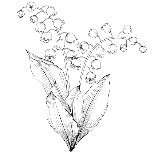 Mai Geburtsblume Tattoo Ideen: Maiglöckchen