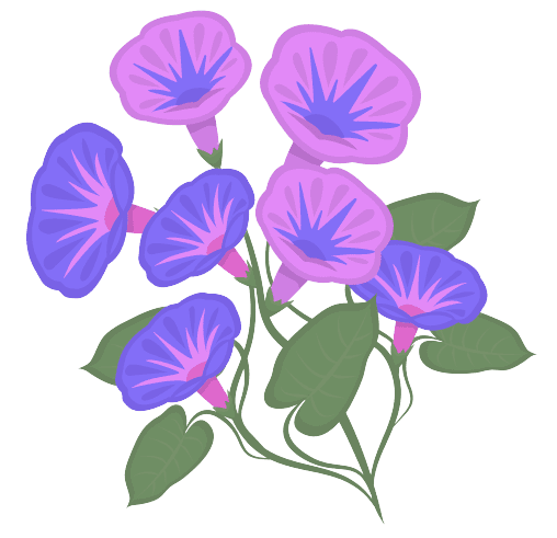 September Geburtsblumen-Tattoo-Ideen: Winde-Blume