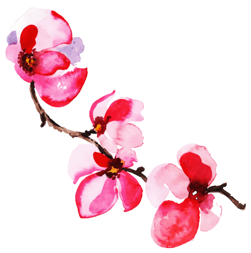 Ideas para tatuajes de flores de nacimiento de marzo: Flor de cerezo