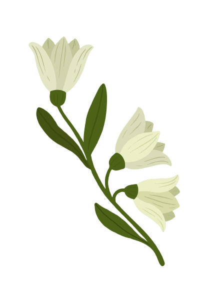 Muguet - Tatouage fleur de naissance de mai